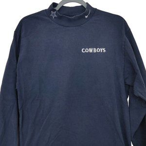 Vintage 80s/90s Nike Dallas Cowboys - Mock Neck M